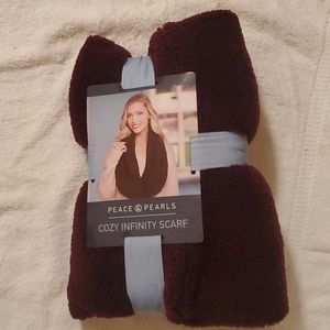 Peace & Pearls Cozy Infinity Scarf